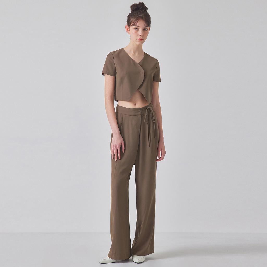 TOPGIRL Strappy Two Tuck Wide Slacks_T416Bt702
