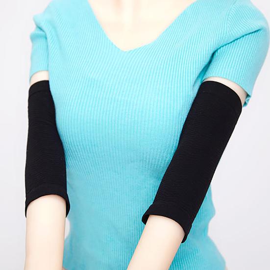 1 Pair Arm Gloves Fitted Slimming Weight Loss Shockproof Arm Sleeve for Running