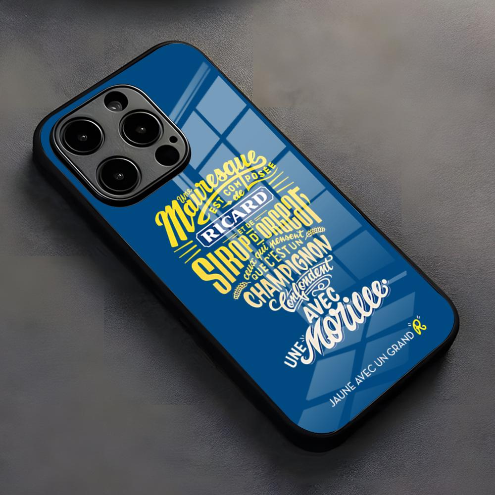 

Ricard Phone Case For IPhone 17 Pro Max 16 15 14 Pro Max 13 11 X Xs Xr 8 7Plusglass Cover iPhone 15 Pro