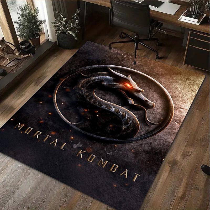 1Pc Mortal Kombat Print Rug - home decoration Carpet For Living Room Bedroom Flooring Computer Chair Area Rug