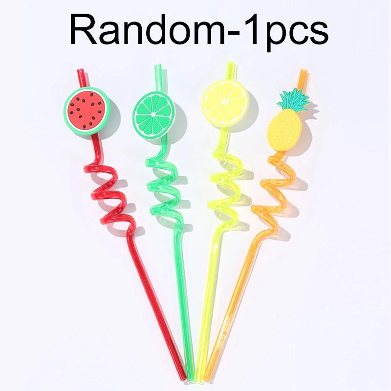 Baby Silicone Sippy Cup Leakproof Cartoon Straw Handle Wheat-Straw Drinking Bottle for Kids Infant Children Drinkware