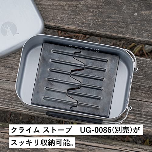 [Exclusivo Amazon.co.jp] Panela de Alumínio Captain Stag Messtin, Capacidade para 1 xícara, com Graduações, Acabamento Todo em Alumínio Anodizado, UH-4114