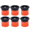 6 Pcs Variable Arc Nozzles Radius Sprinkler Heads Pop-up Sprinkler Replacement Nozzle Adjustable 0-360 Degrees Full Circle Pattern