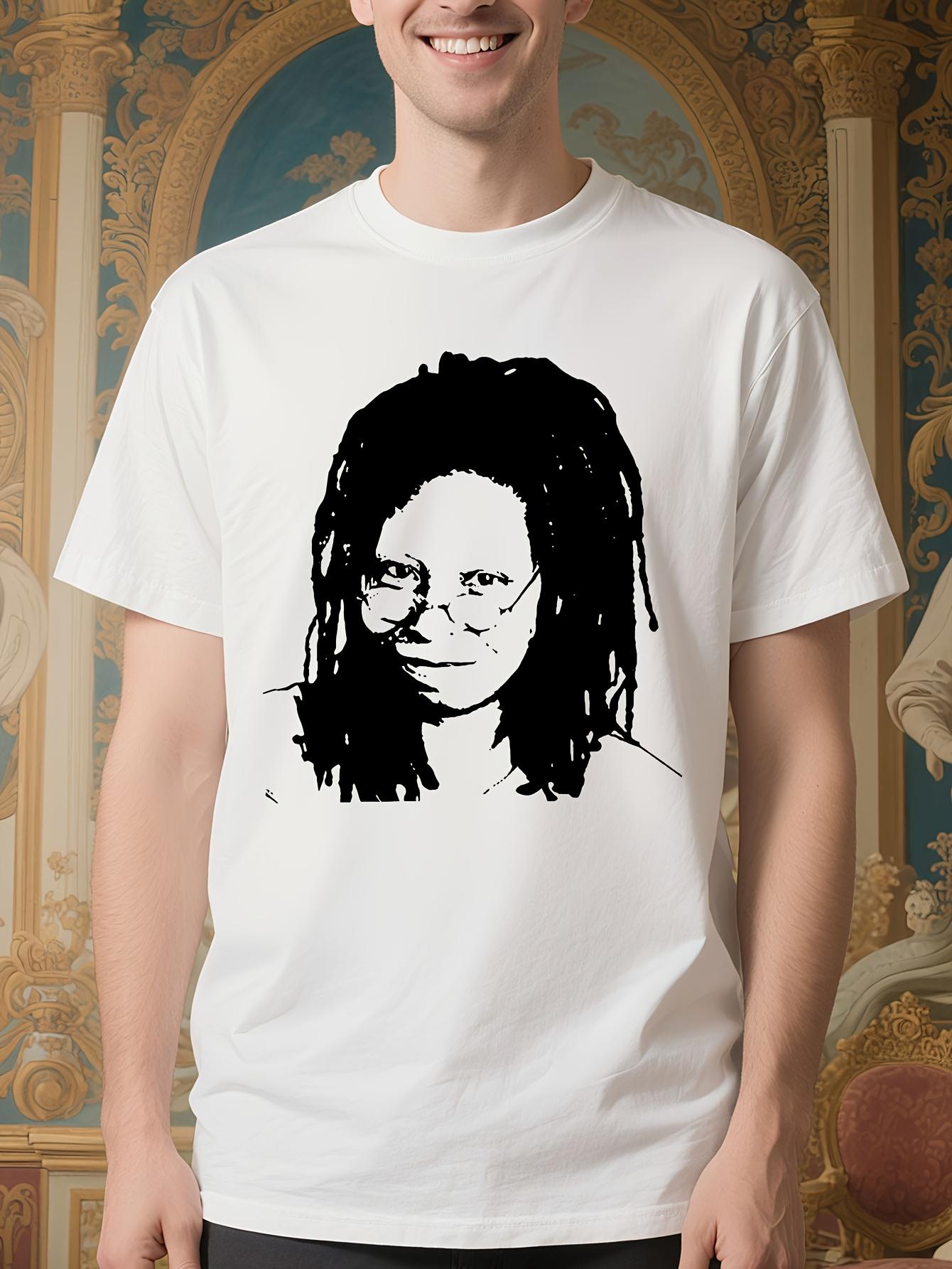 Vintage Whoopi Goldberg Graphic Tshirt - White Tee with I... S
