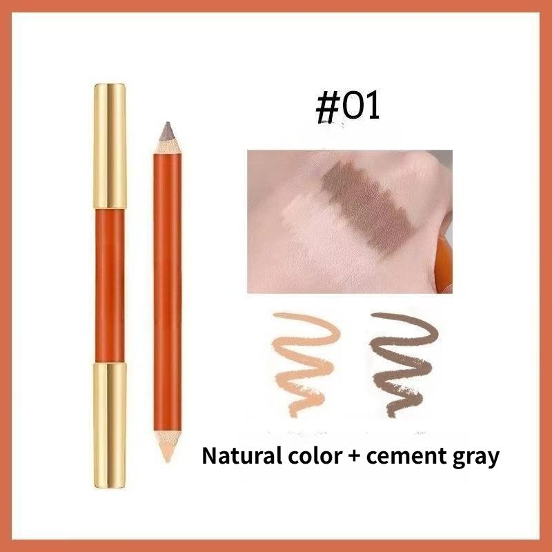 Three-dimensional Fine Double-headed Grooming Pen Highlight Brightening Modification Nose Shadow Shadow Integrated Grooming and Makeup Highlight Pen