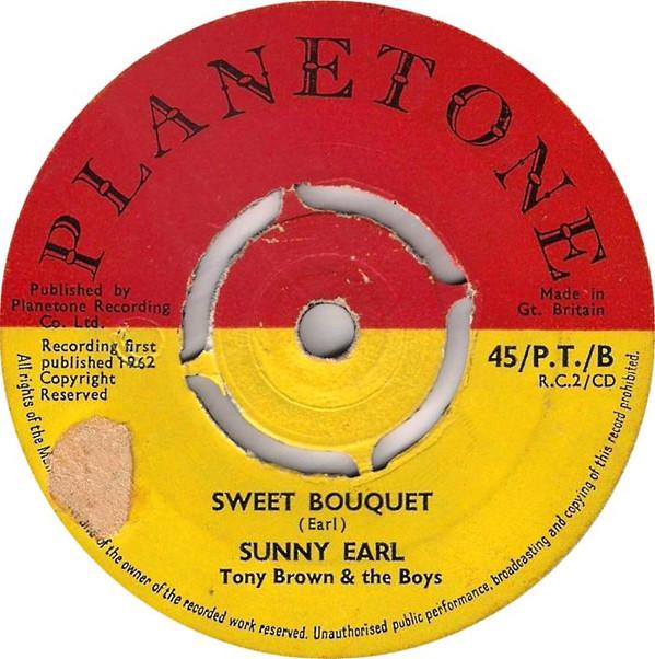 

7inch Record SUNNY EARL TONY BROWN THE BOYS Cadillac RC2CD Planetone 1962 UK Blues Used