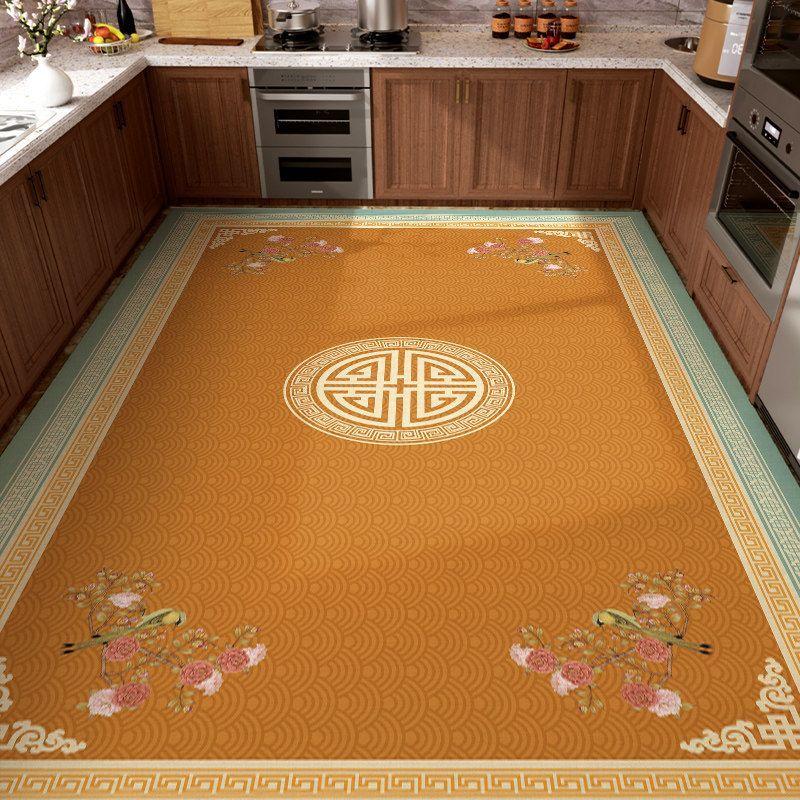 Thickened kitchen mat made of diatomaceous earth material, absorbent, non-slip, and wear-resistant; can be cut to size and used for full coverage