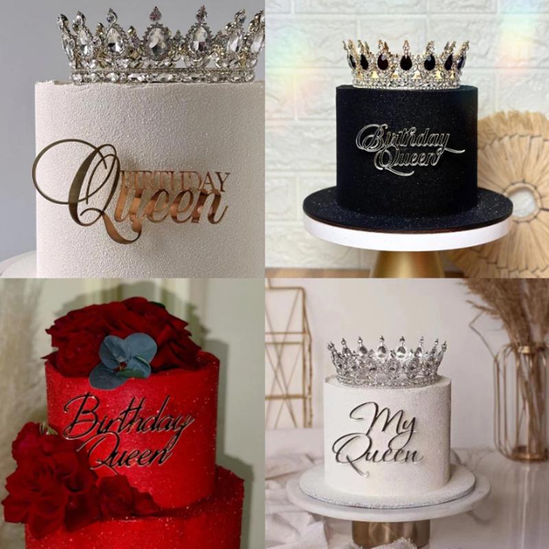 Beautiful  Large Crown Cake Decoration Crown Cake Topper For Girl Birthday Party Cake Decorations