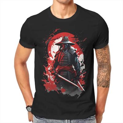 Japanese Ninja Samurai 100% Cotton TShirts Legendary Personalize Men's T Shirt Funny Tops Size S-6XL