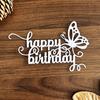 Happy Birthday Cutting Dies Scrapbooking Stencils Carbon Steel Die Cut Templates for Card Making Photo Album Decoration