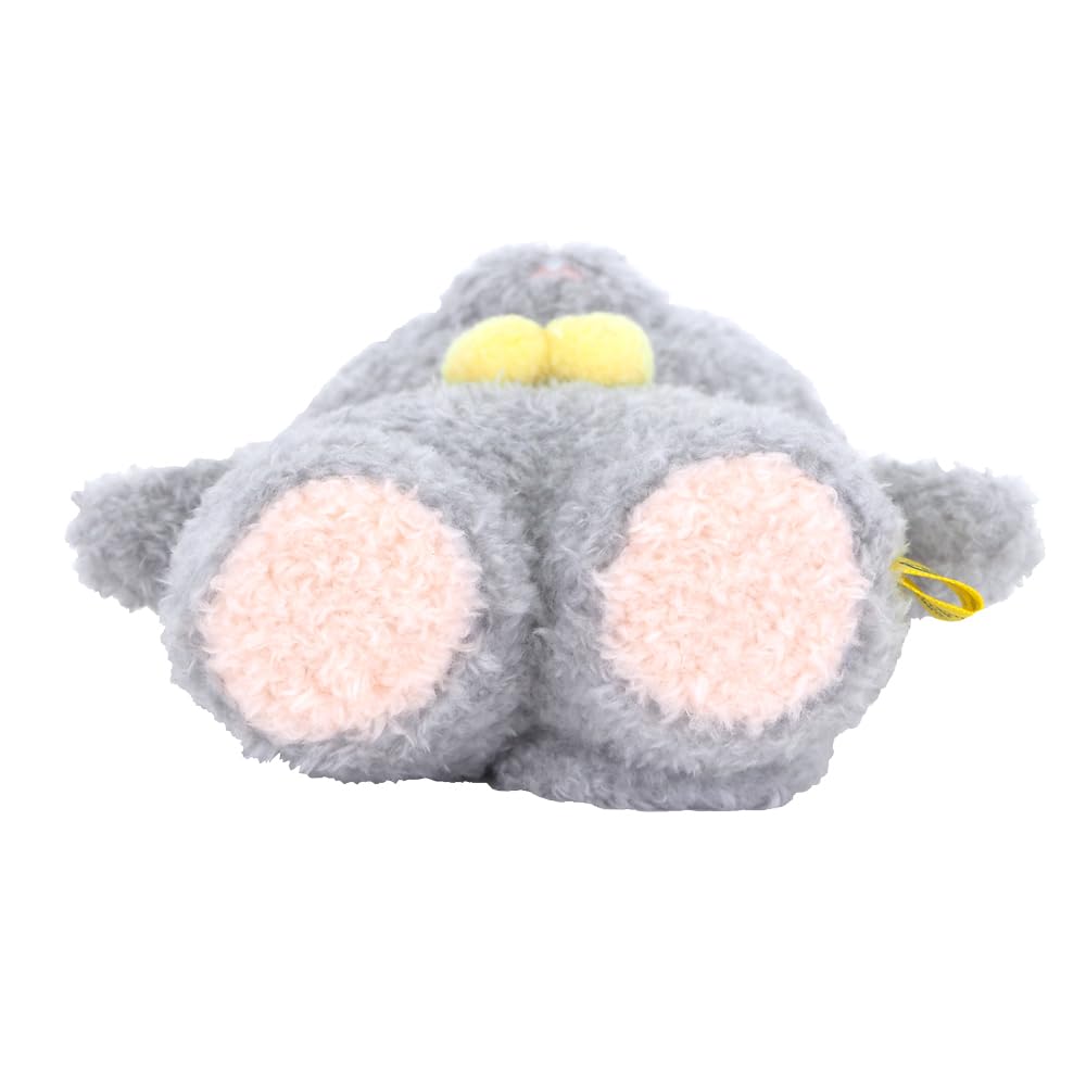 SunLemon Fluffy Watton Mouse, Gray, Small, 15 x 11 x 15cm, Plush Animal, P-8942