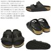 Birkenstock 1019098 Arizona Regular 42cm Sandals, Black, Width, (Approx. 27.0cm)