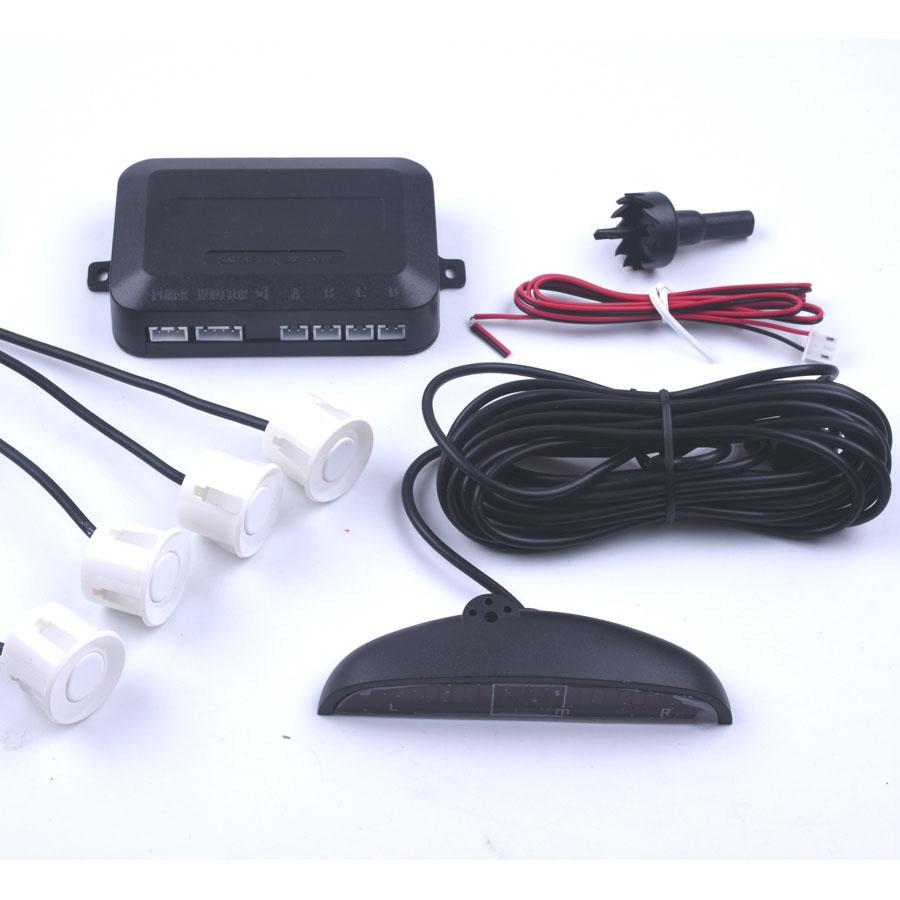 Car LED Parking Sensor 4 Kit Display Reverse Backup Radar Monitor System Assistance Universal 7 Colors