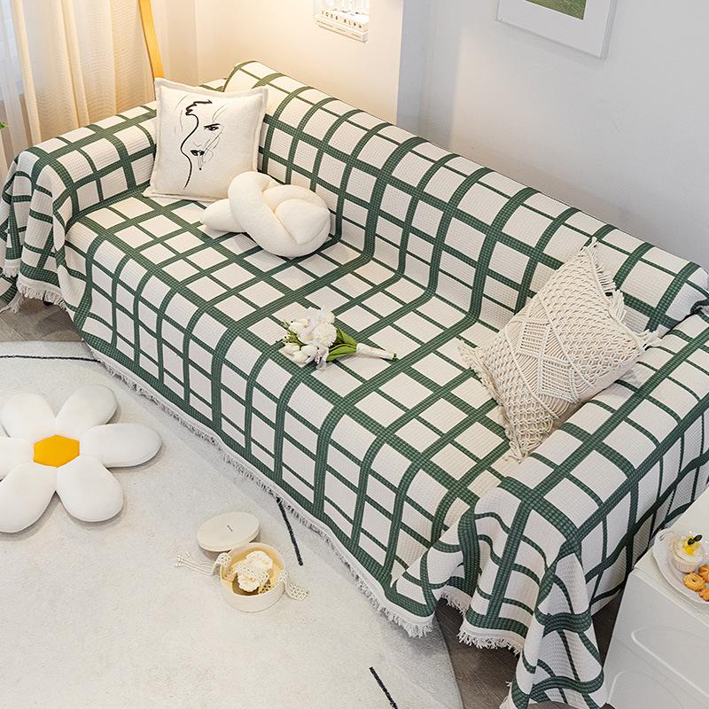 Sofa Cover Cloth Four Seasons Universal Anti-Scratching Living Room Sofa Cover Cover Cloth Simple Modern Universal Cover Blanket