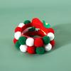 Christmas Pet Collars Cat Dog Funny Plush Balls Elastic Headpieces Party Accessories Small Medium-sized Dog Plush Cloth Dog Neck