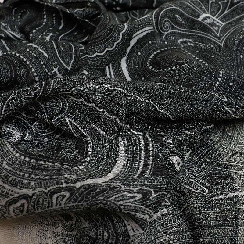 Bohemia Paisley Luxury Designer Ladies Women Scarf Female Ventilate Cotton Linen Shawl Four Seasons Muslim Hijab 90*180cm