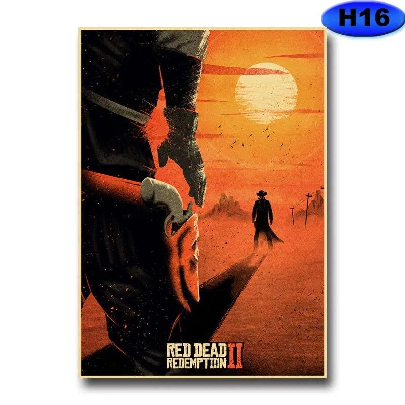 Modern heminredning Målning HD-utskrifter Videospelsaffischer Kraftpapper Vintageaffisch Väggdekor Rum Bar Café Inredning