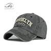 Washed and old cotton cap men and women spring and summer sunscreen sunshade three-dimensional embroidery letter baseball cap