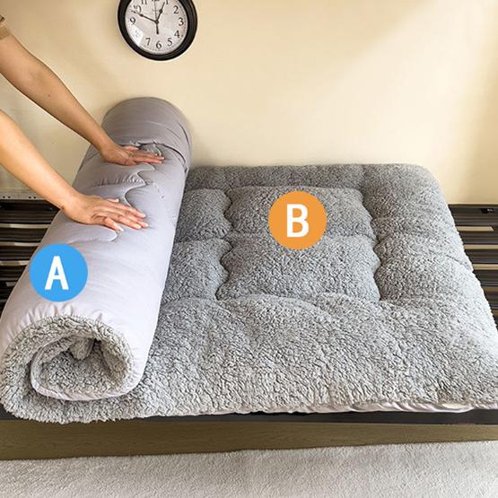 WTEMPO Plaid Pattern High-quality Double-sided Four Seasons Mattress Foldable Thick Soft Mattress Hotel School Dormitory Mattress