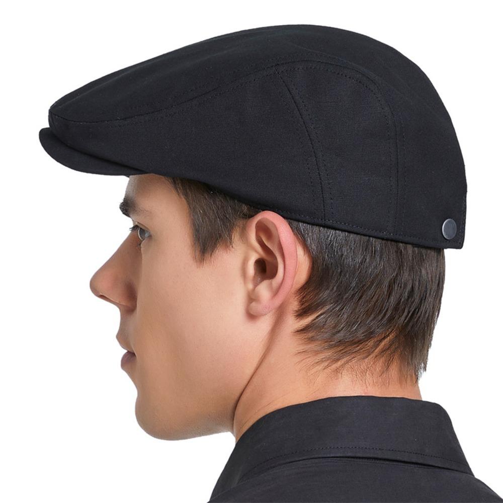 Smooth Winter Beret Cap Keep Warm Women Artist Hat Simple Peaked Cap  Outdoor
