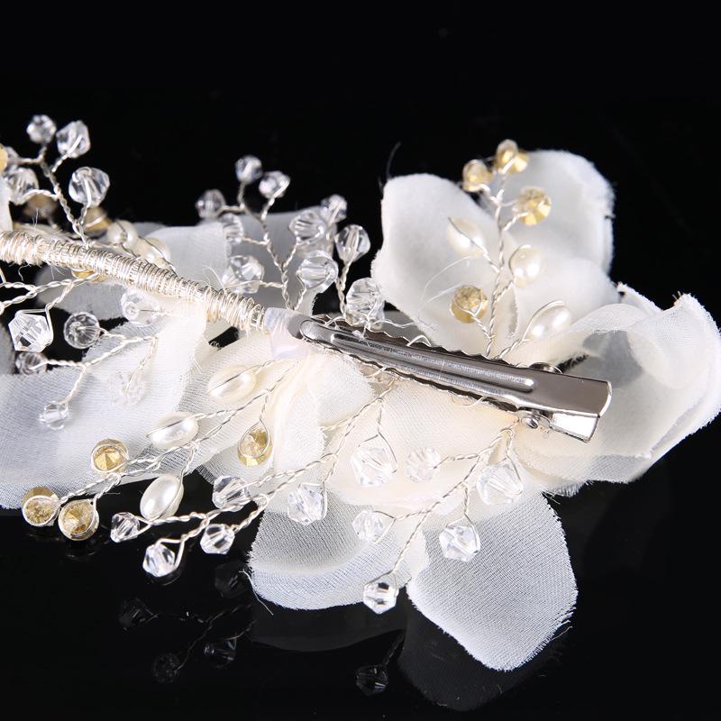Handmade Crystal Flower Bridal Headpiece - Wedding Hair Accessory for Brides