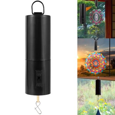 Carillon éolien rotatif Plastique Suspendu Moteur Alimenté par batterie Moteur Spinner à vent Capacité de charge 6 lbs Vitesse 30 tr/min Spinner Outils de jardin