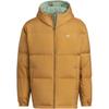 adidas Originals FW24 Puff Down Jacket Series Warm Reversible Sports Loose Hooded Duck Down Coat Men Jackets Silver Gray Green JD3752