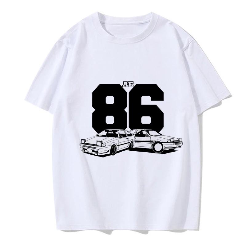 Japanischer Anime Cartoon Gothic Redsuns EU Größe Top Initial D T-Shirt Herren Grafik T-Shirt AE86 Lustig Harajuku Manga T-Shirt Herren