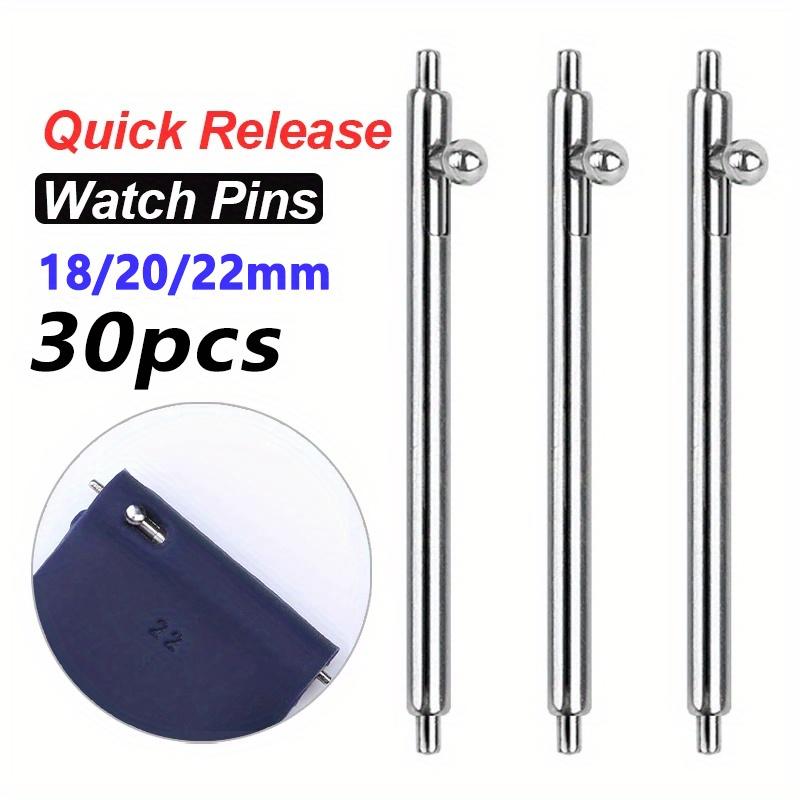 30pcs Quick Release Pins 1.5mm Diameter Watchband Pin for Smart Watch 18mm 20mm 22mm Strap Spring Bar Band Accessories
