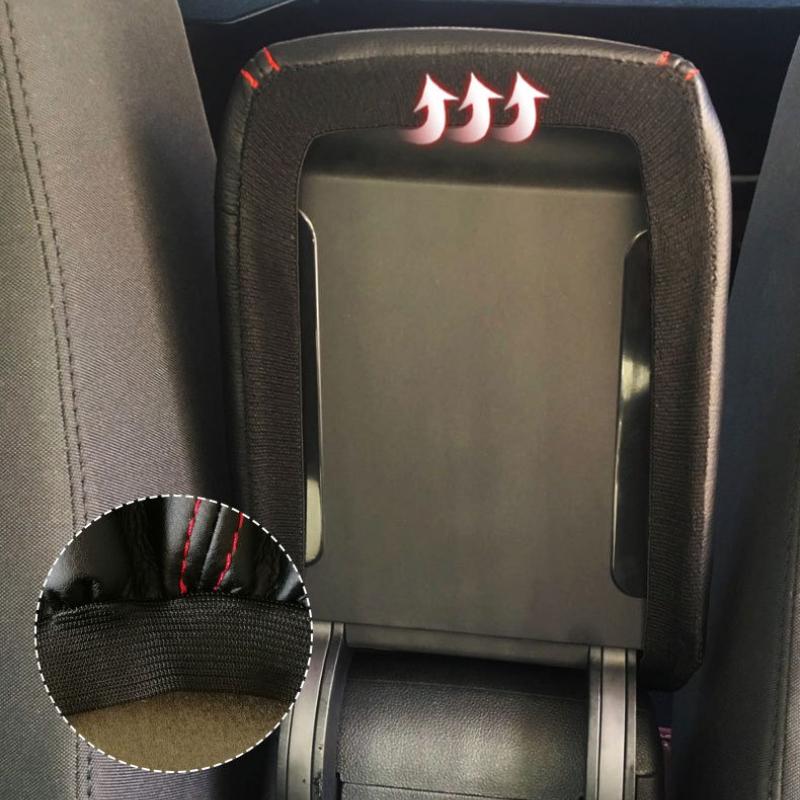 Leather Car Armrest Box Protector Cover For Golf 7 MK7 2012 -2019 Central Control Interior Accessories