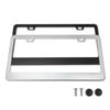 Stainless Steel Protecting License Plates Black/Silver License Plate Cover License Plate Holder