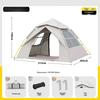 Portable Folding Automatic Tent Camping Shelter Sunscreen Waterproof Thick Outdoor Tent Set
