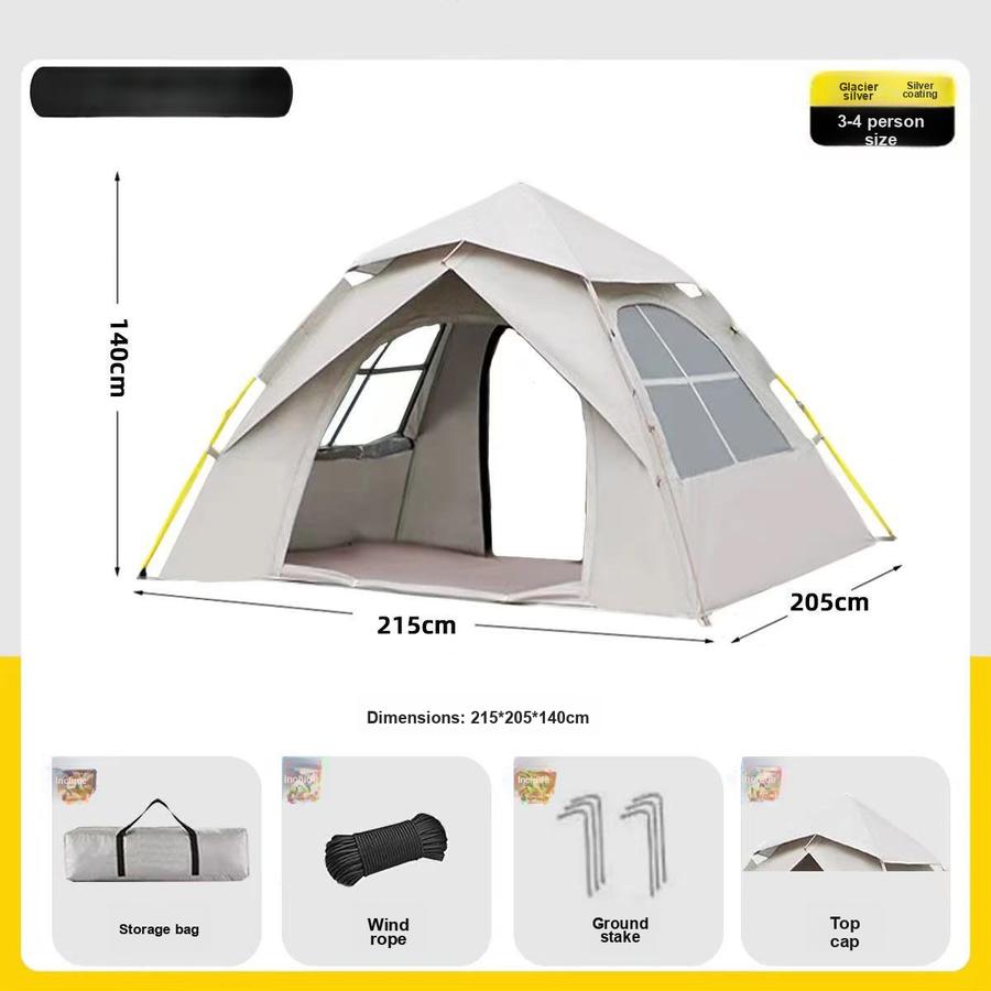 Portable Folding Automatic Tent Camping Shelter Sunscreen Waterproof Thick Outdoor Tent Set
