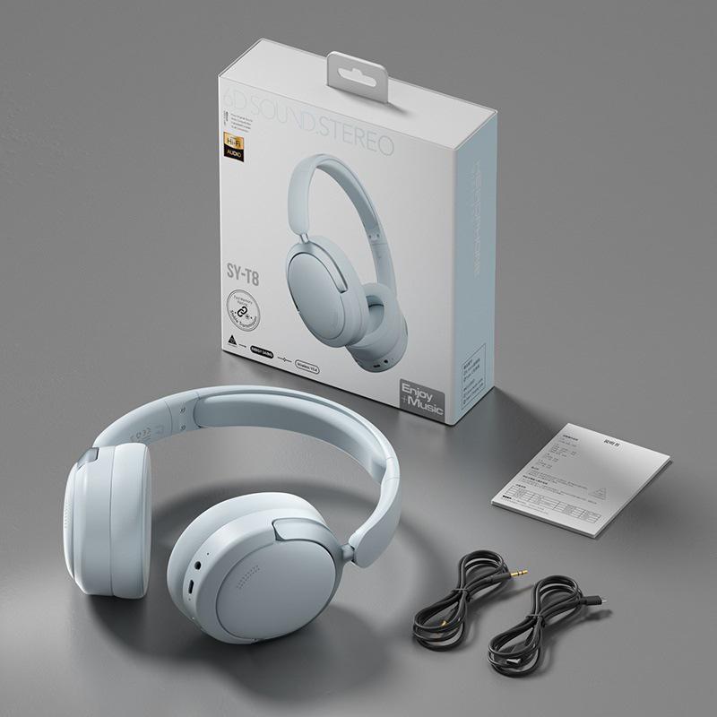 High-Quality Wireless Bluetooth Over-Ear Noise-Canceling Headphones with Long Battery Life