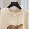 Damen Casual T-Shirt mit Pony-Print
