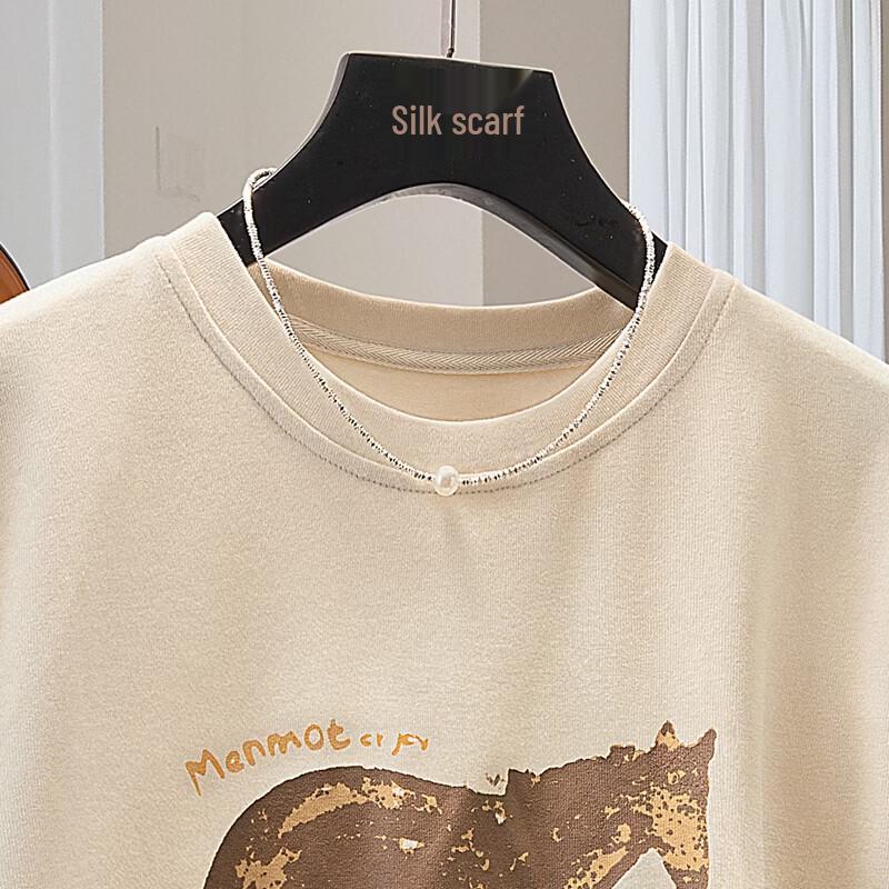 Damen Casual T-Shirt mit Pony-Print