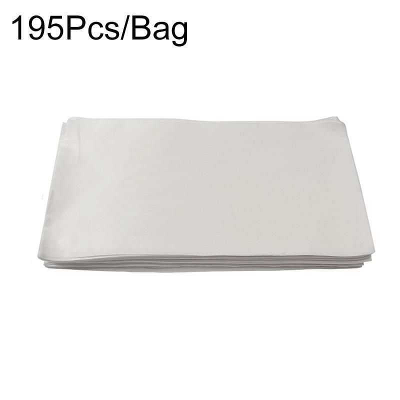 190-195Pcs/Bag Tattoo Vacuum Cleaner Disposable White Eyelash Nail Natural Fibers/Polyester Fibers Embroidery Tablecloth
