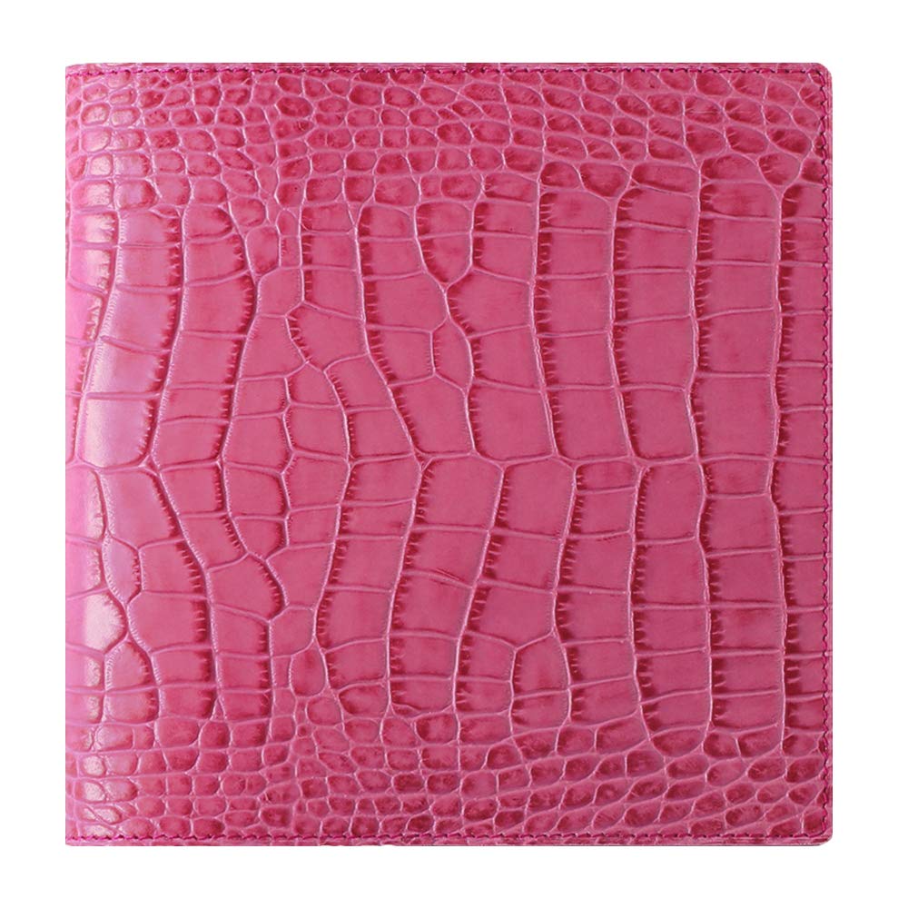 Quo Vadis Notebook Genuine Leather Cover Croco 16x16cm Fuchsia qv16x1621fro