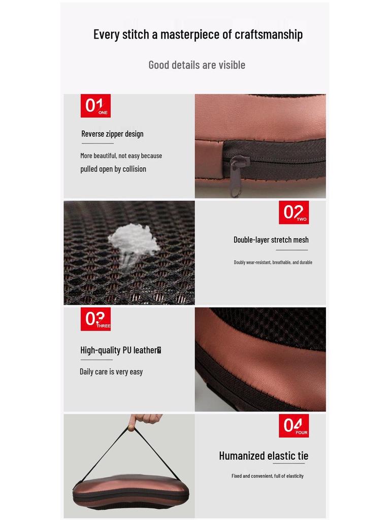 Cross-Border Cervical and Lumbar Massager: Multi-Functional Pillow for Neck and Waist with Kneading and Heat Therapy.