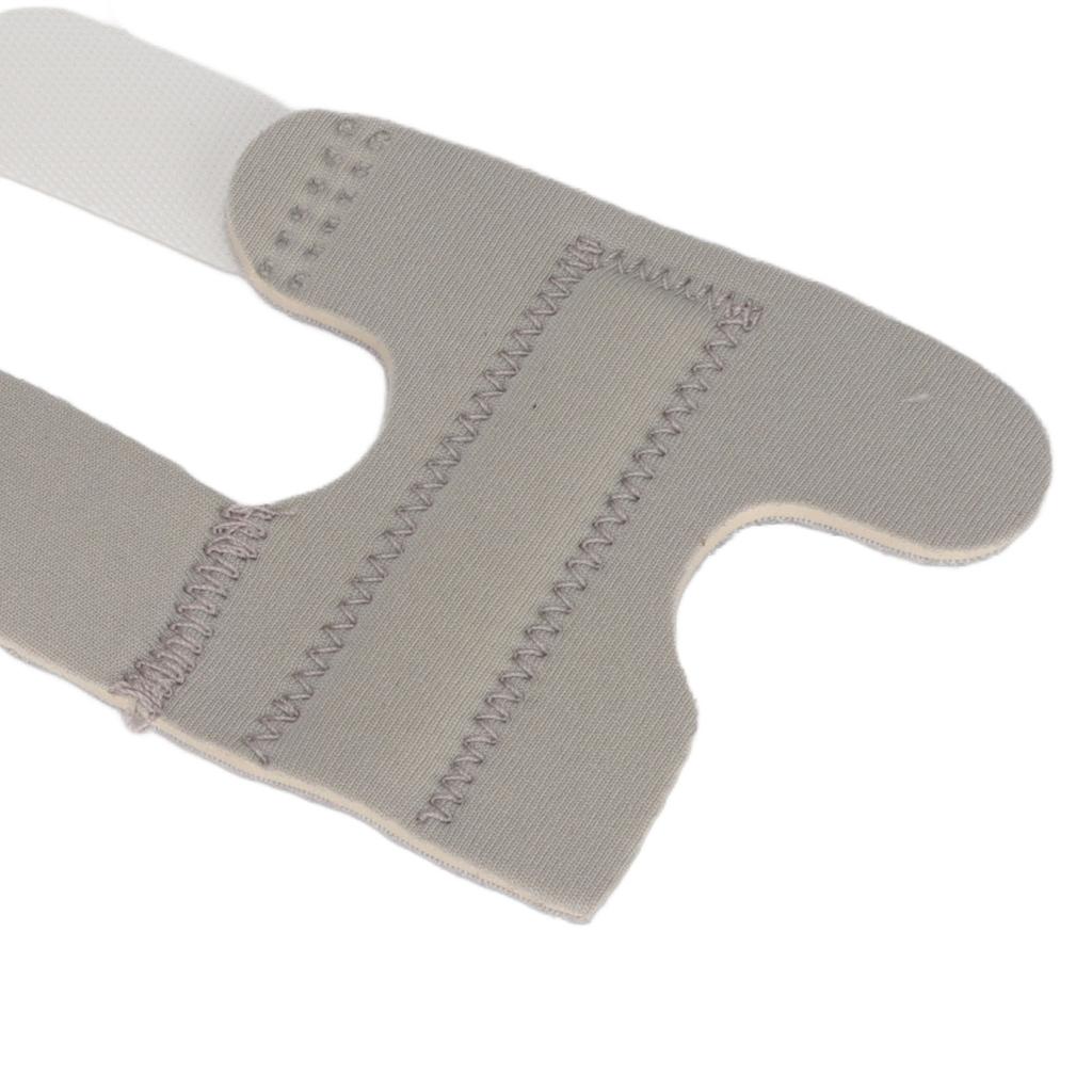 Toe Brace Portable Breathable Adjustable Hook and Loop Fixation Toe Brace Gray