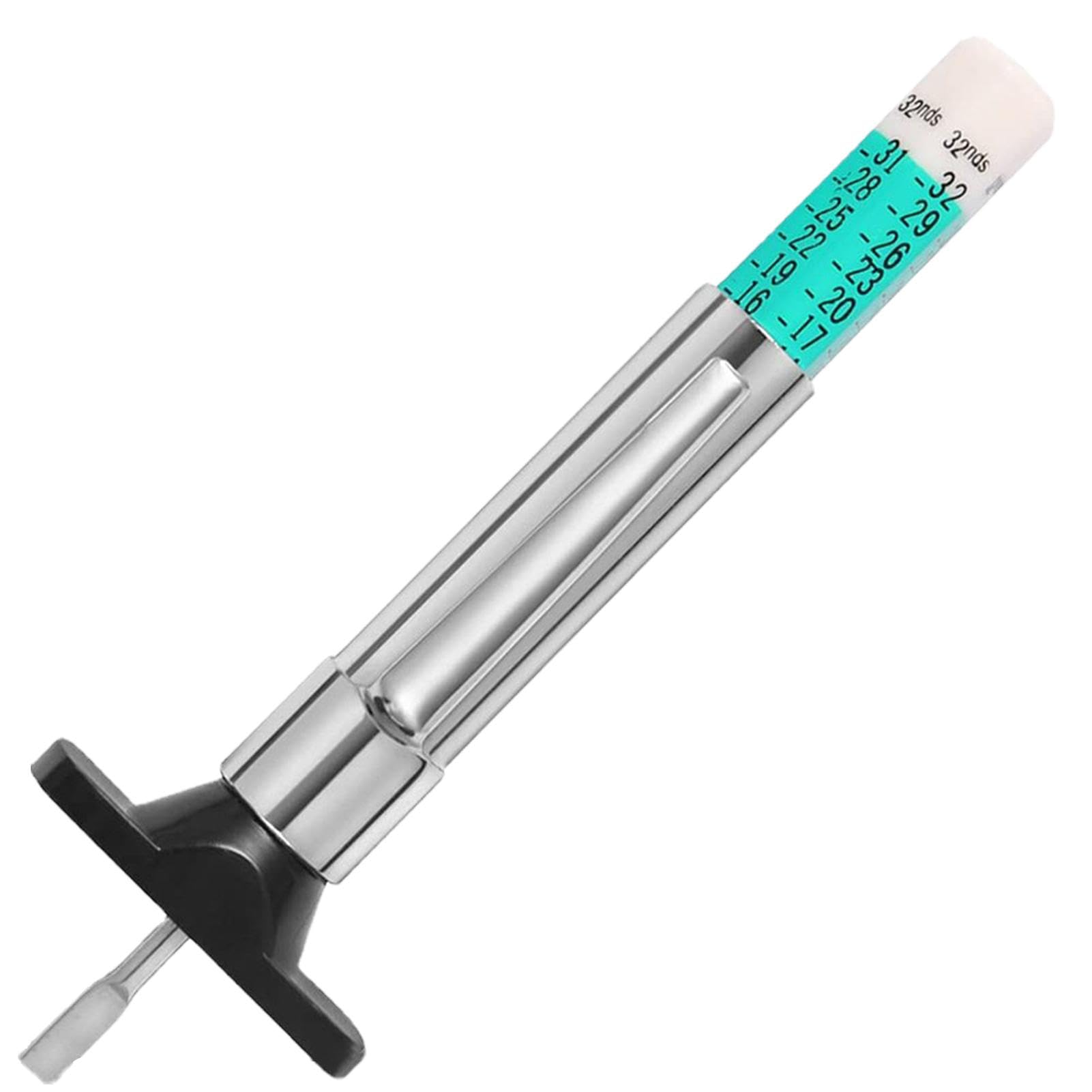 

Інструмент для вимірювання глибини протектора - Багаторазові професійні глибиноміри для шин | Глибина канавок шини автомобіля 9x2.5x1.5cm