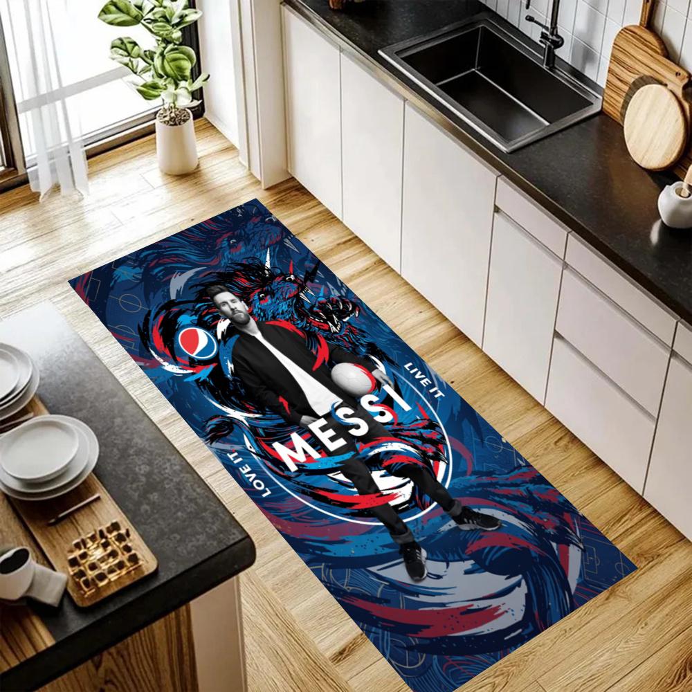 Messi Nonslip Kitchen Mat Floor Carpet Rug For Indoors Outdoors Home Decor Room Supplies Spring Decor
