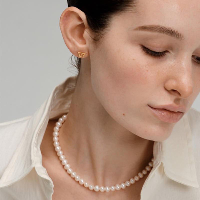 VINTAGE HOLLYWOOD Natural Pearl Necklace_VH25NNNE101V