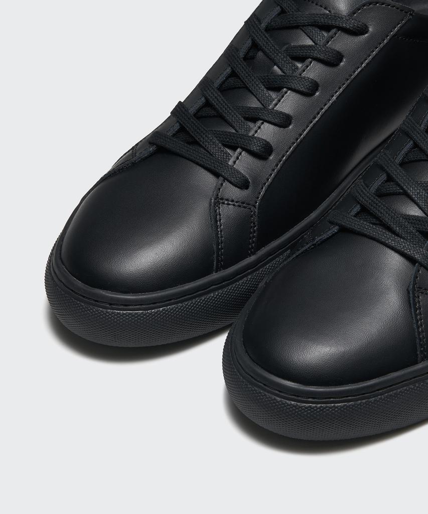 Musinsa Standard Leather Court Sneakers Mark 2 [Black] (B Type)