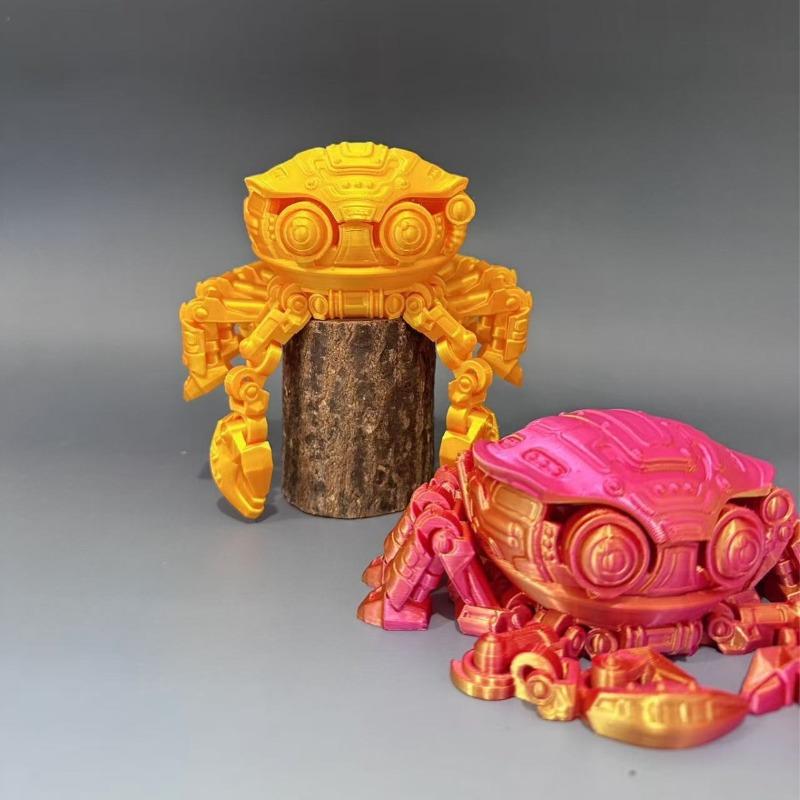 3D Printing Mechanical Crab Joint Movable Model Exquisite Novelty Anti-stress Figurine Miniature Desk Accessories Boys Gift