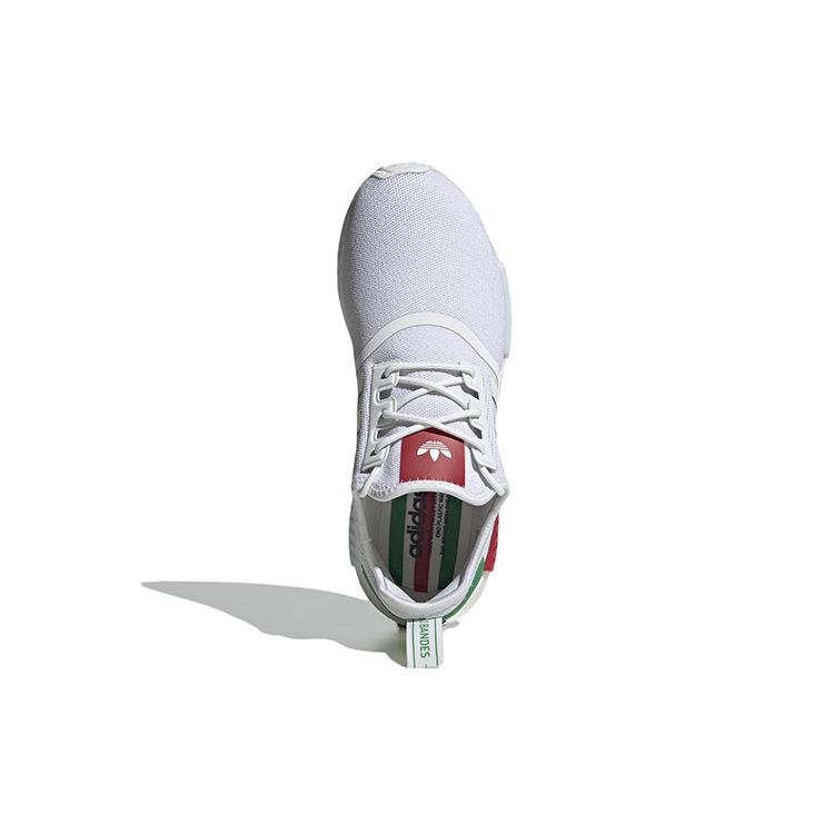Adidas NMD_R1 White Red Green Men Sneakers Cloud-White Off-White HQ1434