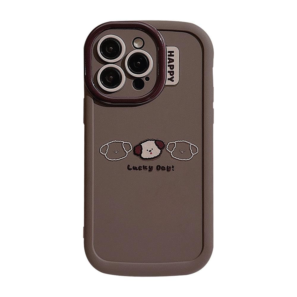 Niche Ins Puppy Graffiti for Apple 16 Mobile Phone Case for Iphone15 Silicone Case 11 for 14pro Max Cartoon