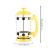 Plunger Pot Coffee Maker Stainless Steel Strainer Glass MultiFunction Tea Press