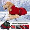 Casaco de inverno para cães pequenos, médios e grandes, à prova d'água, quente, casaco para animais de estimação, roupa reflexiva de segurança para cães, golden retriever, labrador