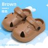 Kids EVA Clogs Summer Non Slip Soft Sole Sandals Two Way Wear Boys Girls Protective Toe Beach Shoes